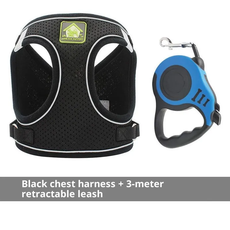 escape-proof cat walking vest with leash
