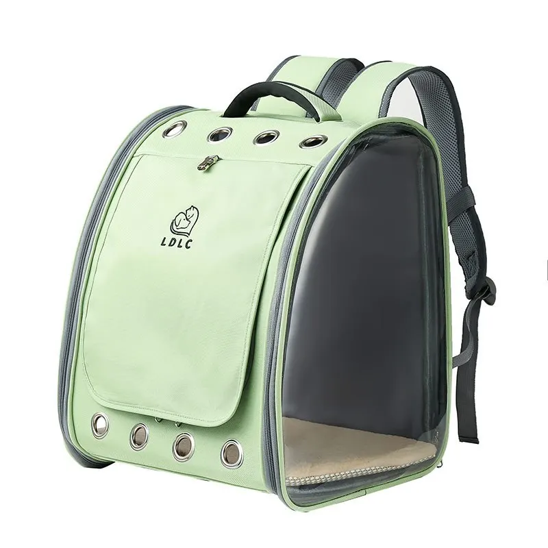 Transportrucksack mit klarer Frontscheibe