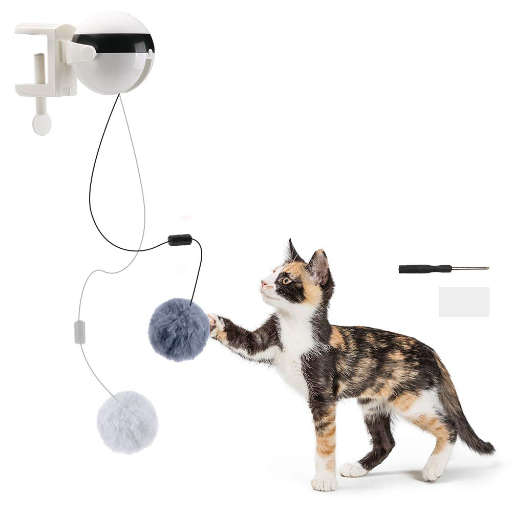 hanging pom-pom that rises and falls
